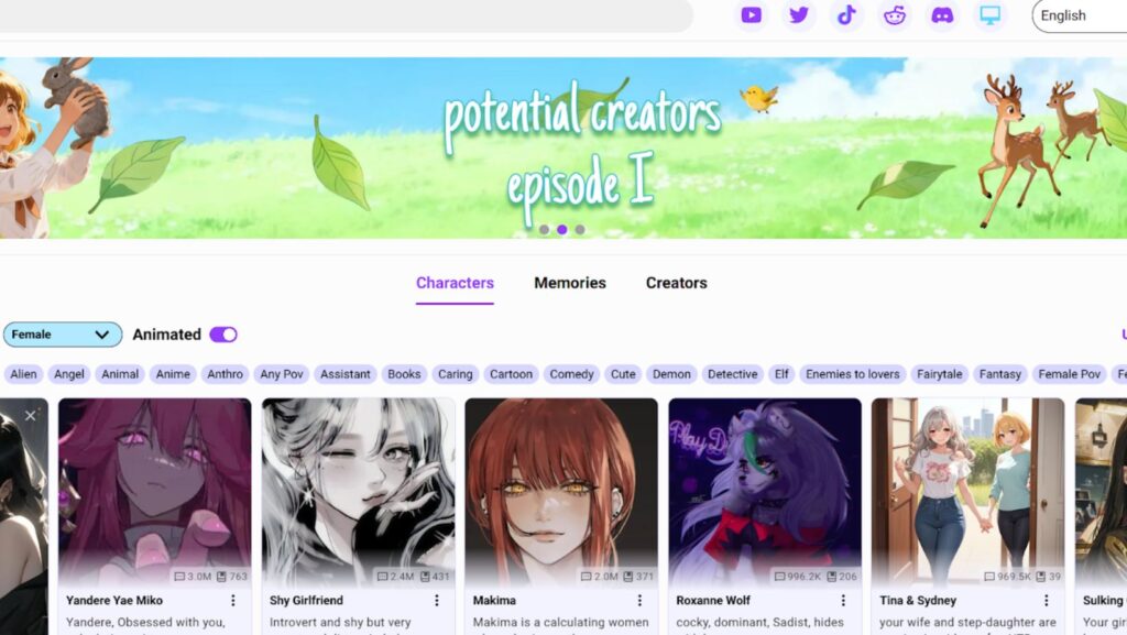 User exploring emotional connection through AI sex chat on Crushon.AI